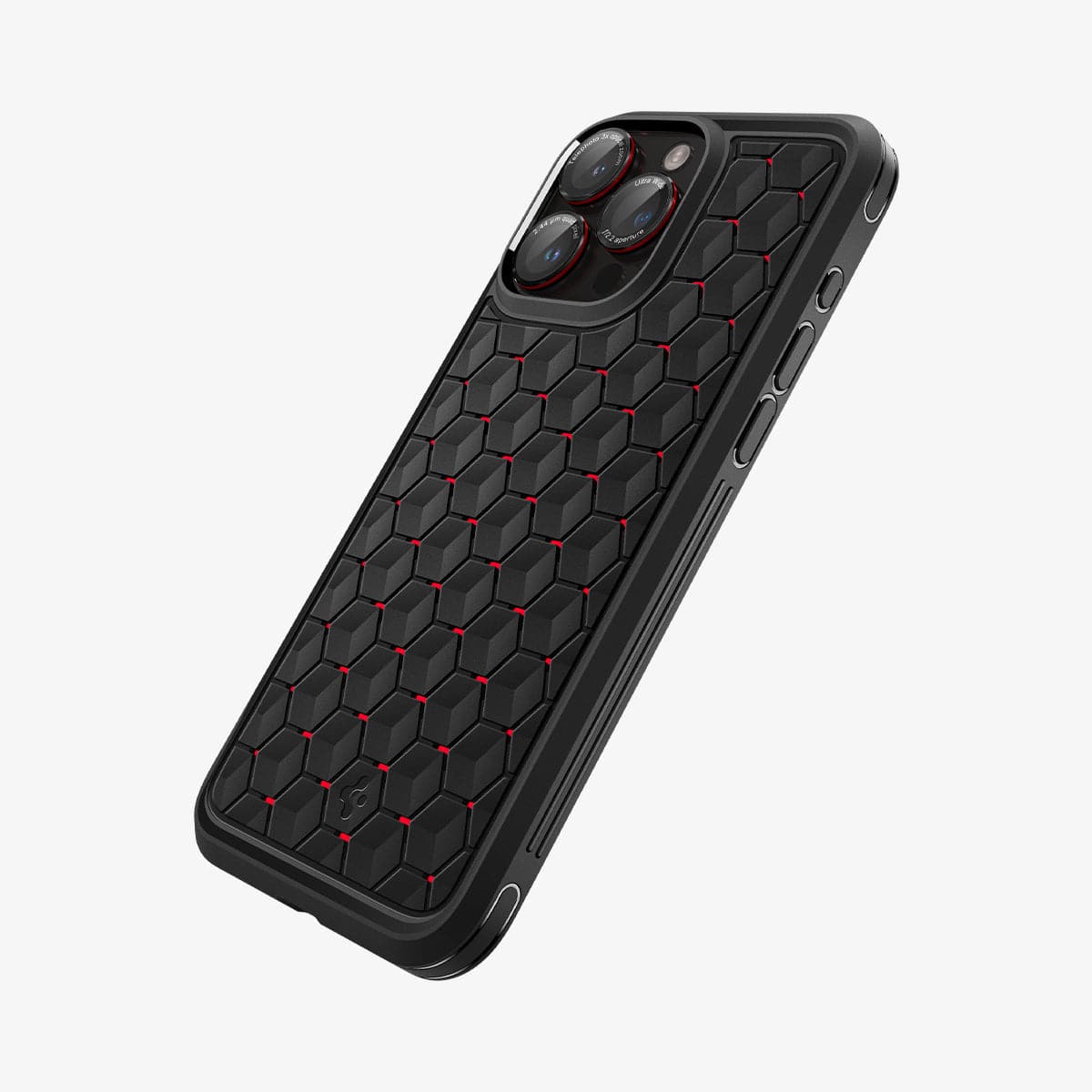 AGL05217 - iPhone 16 Pro / 16 Pro Max Optik Pro Lens Protector L-series showing the back and side