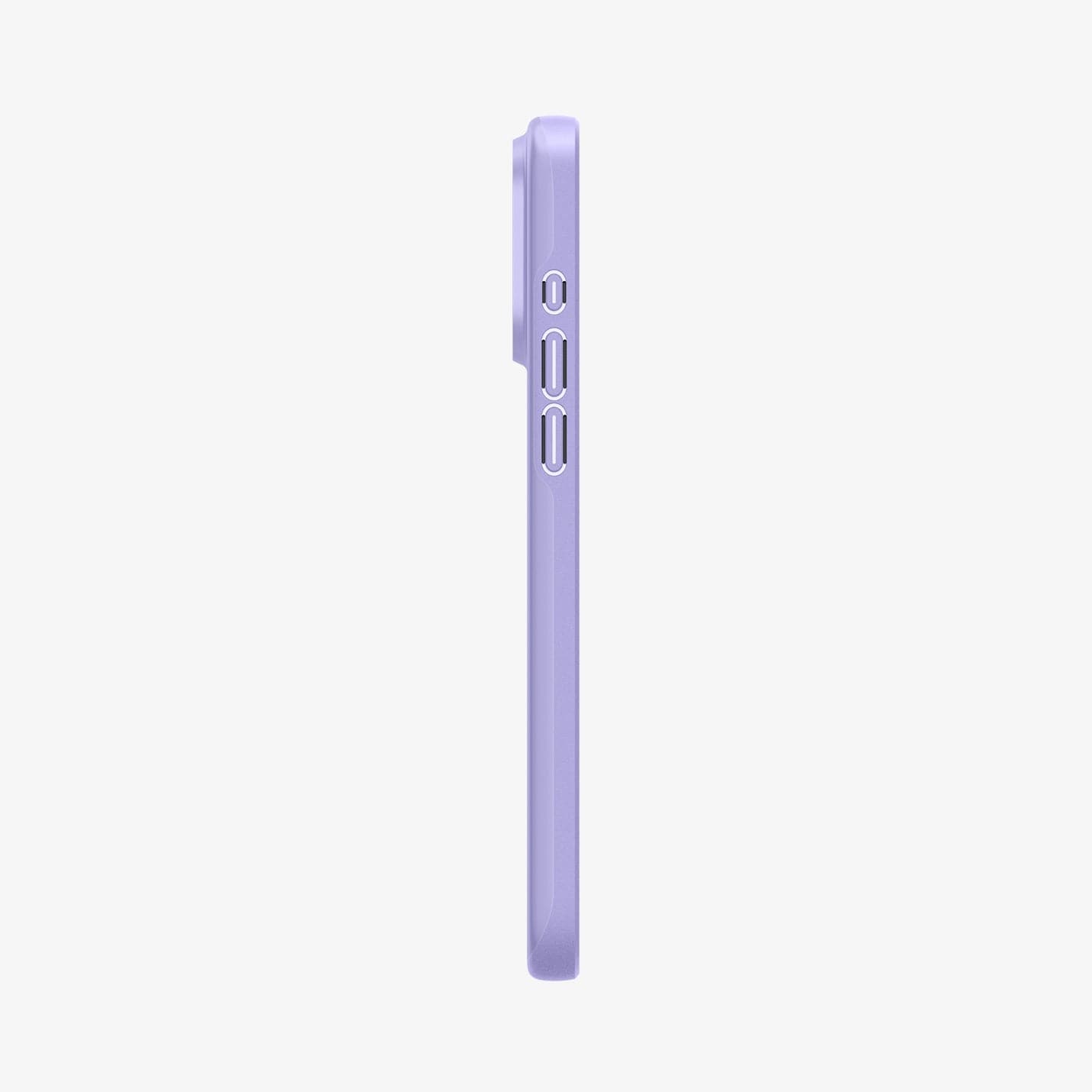 ACS06692 - iPhone 15 Pro Case Thin Fit in iris purple showing the side