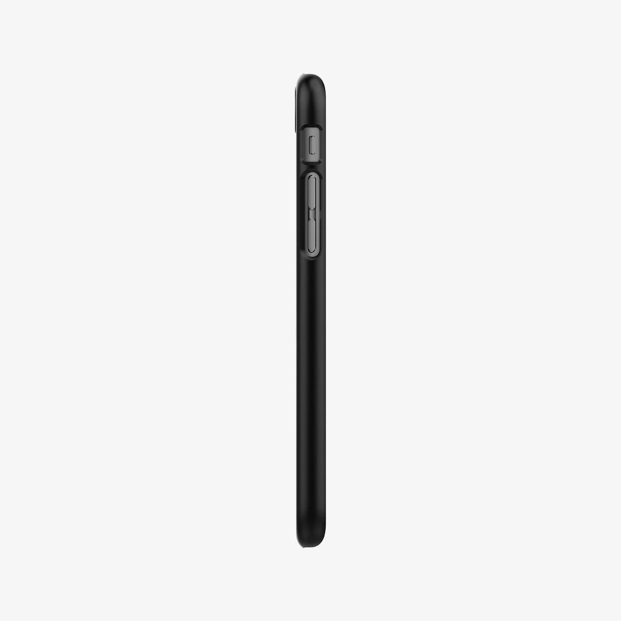 042CS20427 - iPhone 7 Series Thin Fit Case in Black showing the side