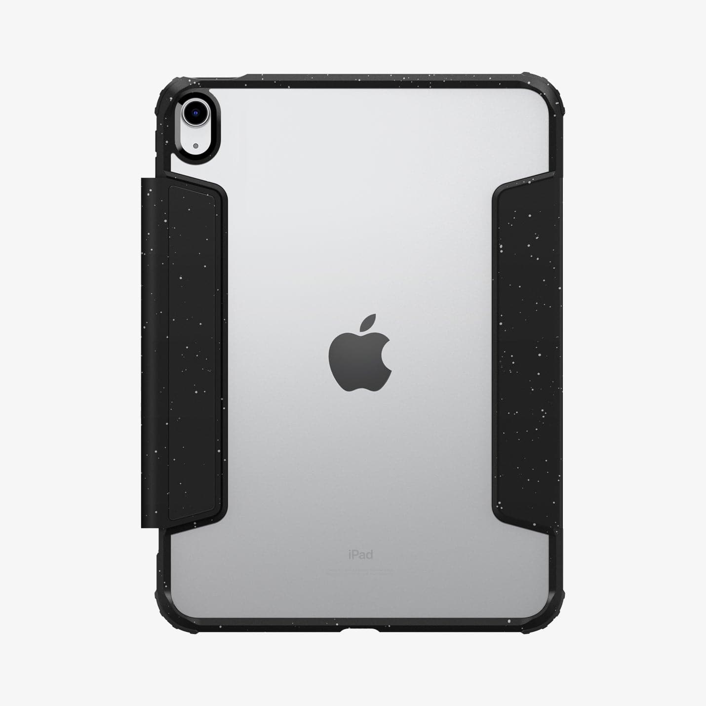 ACS05941 - iPad 10.9" Case Ultra Hybrid Pro in speckled black showing the back