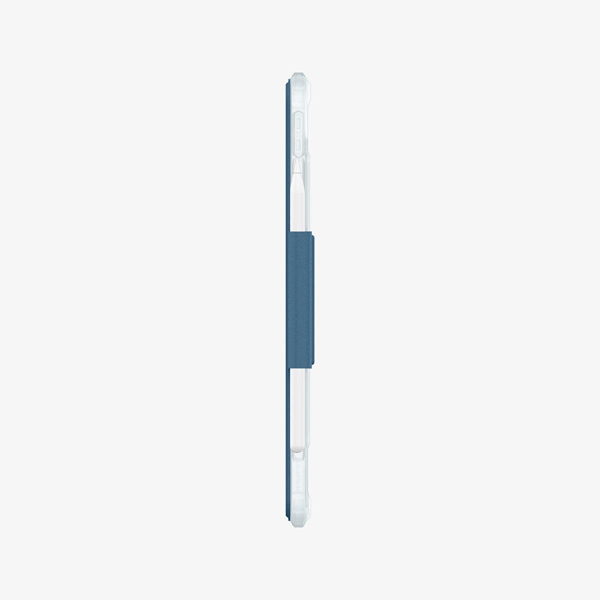 ACS04568 - iPad Air 10.9" (2022 / 2020) Case Ultra Hybrid Pro in teal blue showing the side with volume controls