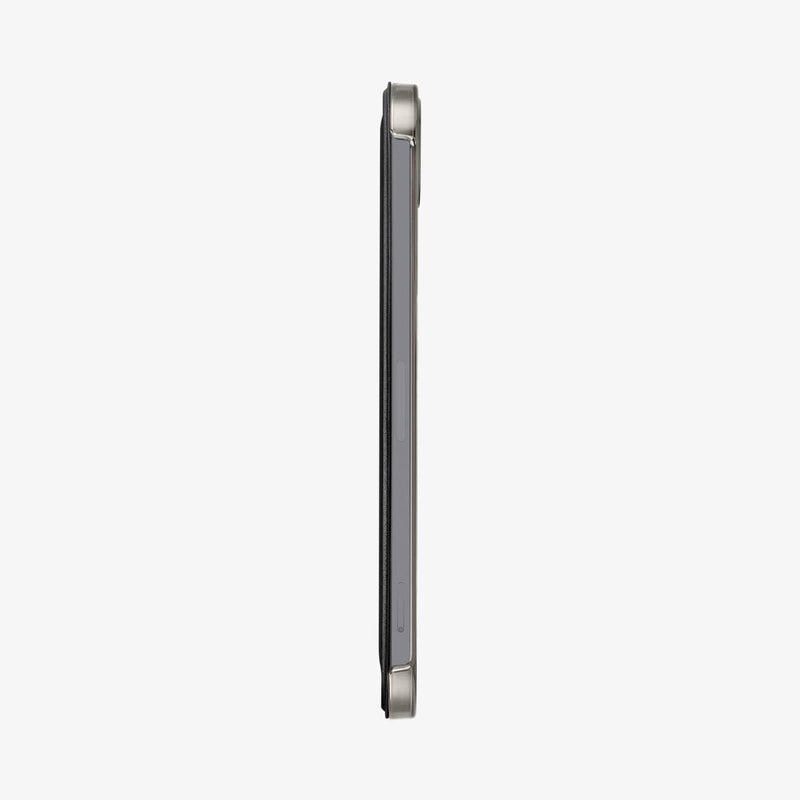 ACS03763 - iPad Mini 6 Case Smart Fold in black showing the side