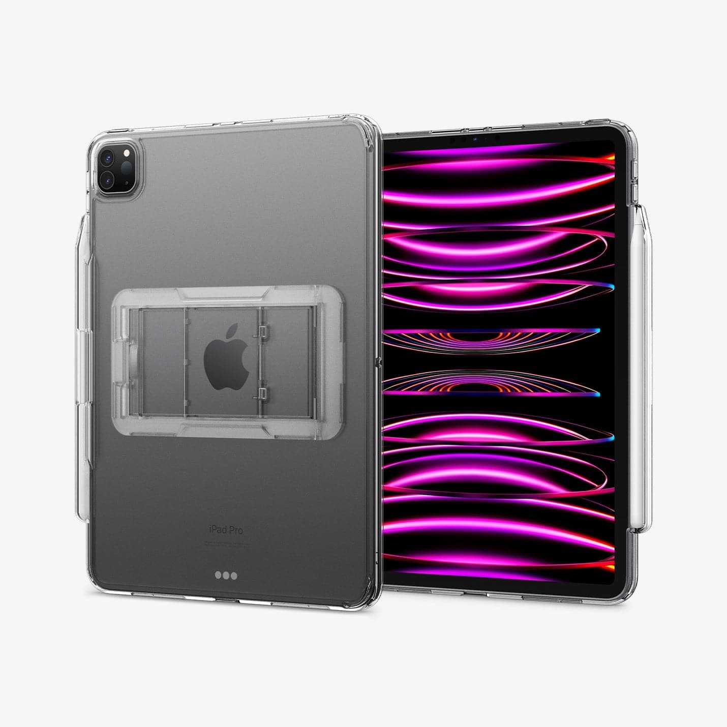 ACS05448 - iPad Pro 11" Case Air Skin Hybrid S in crystal clear showing the back and front