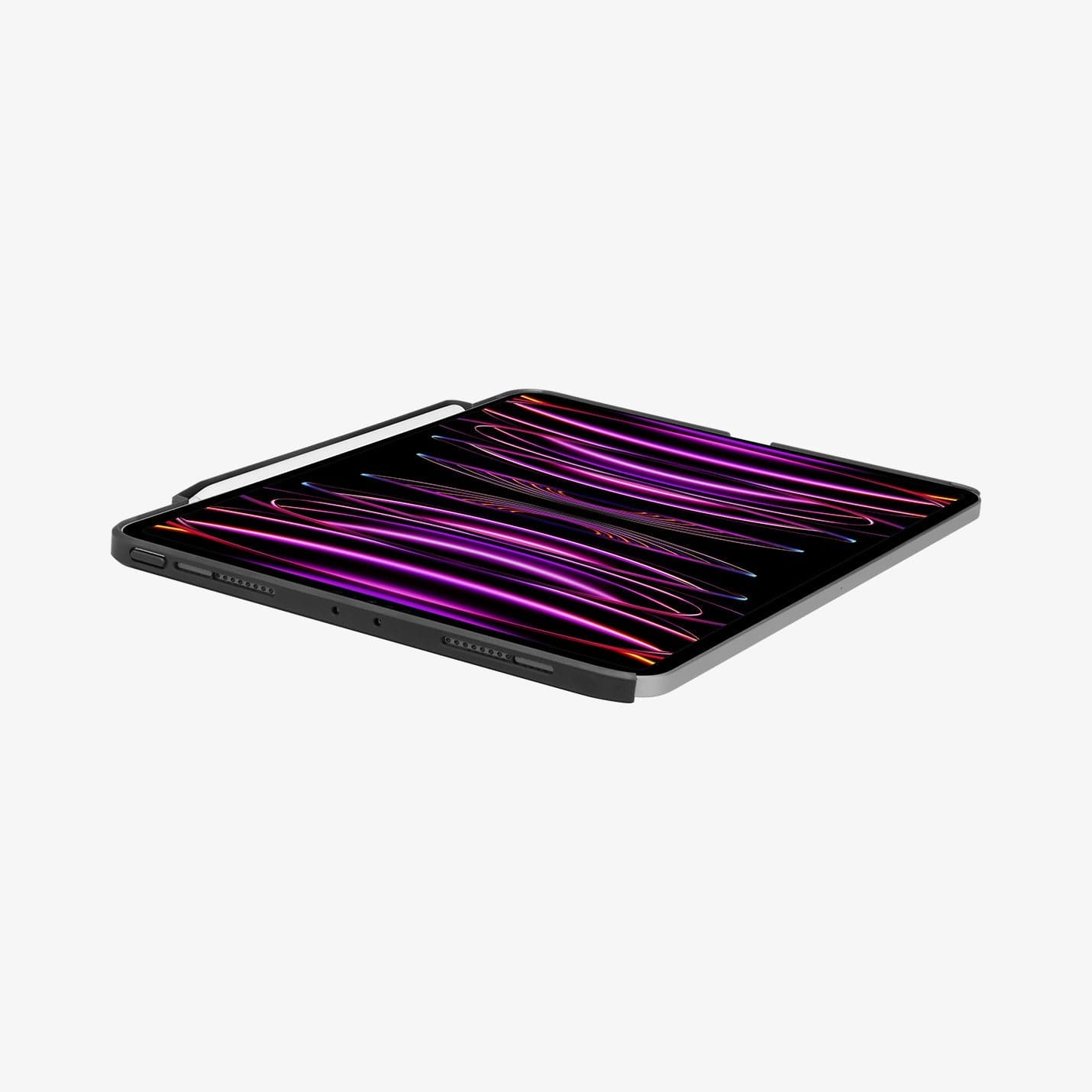 ACS05467 - iPad Pro 11" Case Thin Fit Pro in black showing the front, top and side