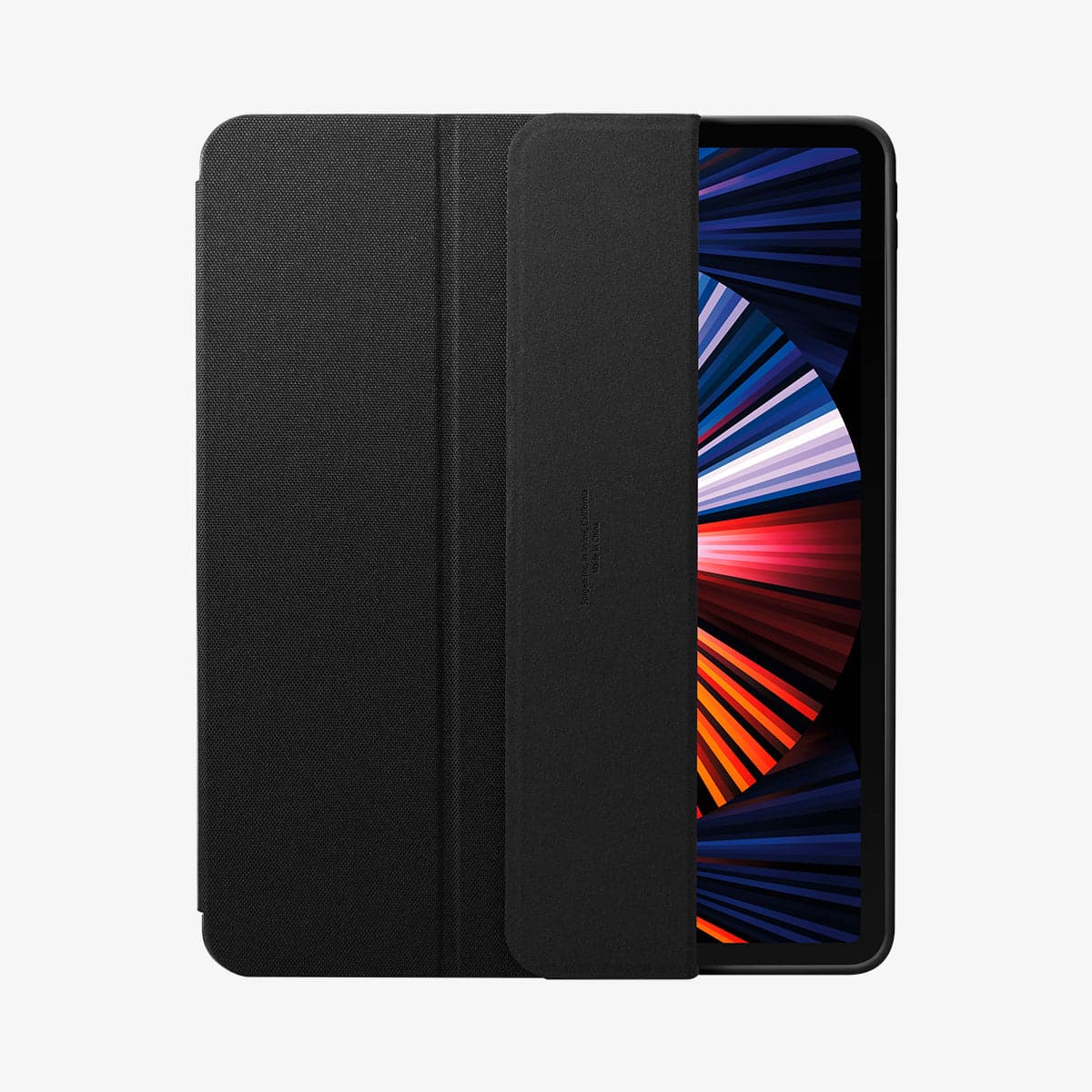 ACS03434 - iPad Pro 12.9" (2022/2021) Case Urban Fit in black showing the front with cover half open