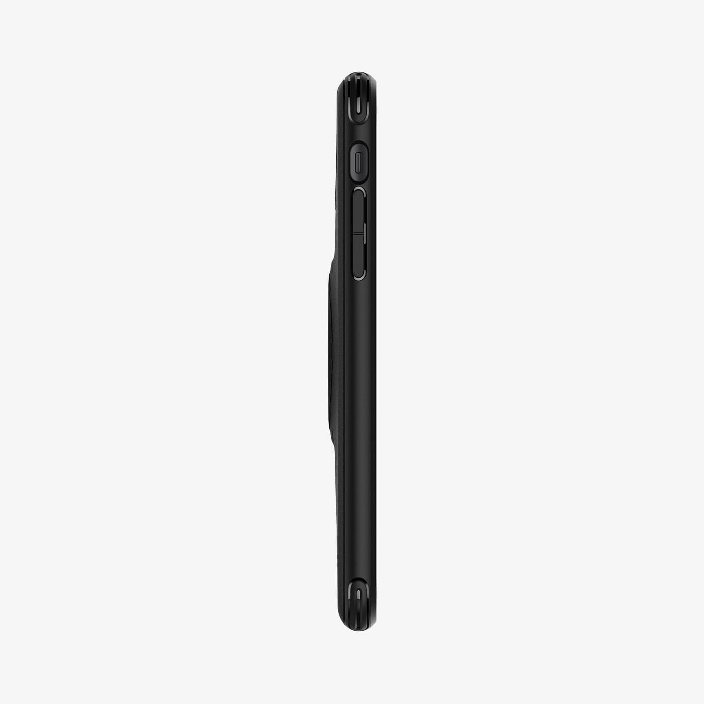 ACS00279 - iPhone 11 Case Gearlock Bike Mount in black showing the side with volume controls