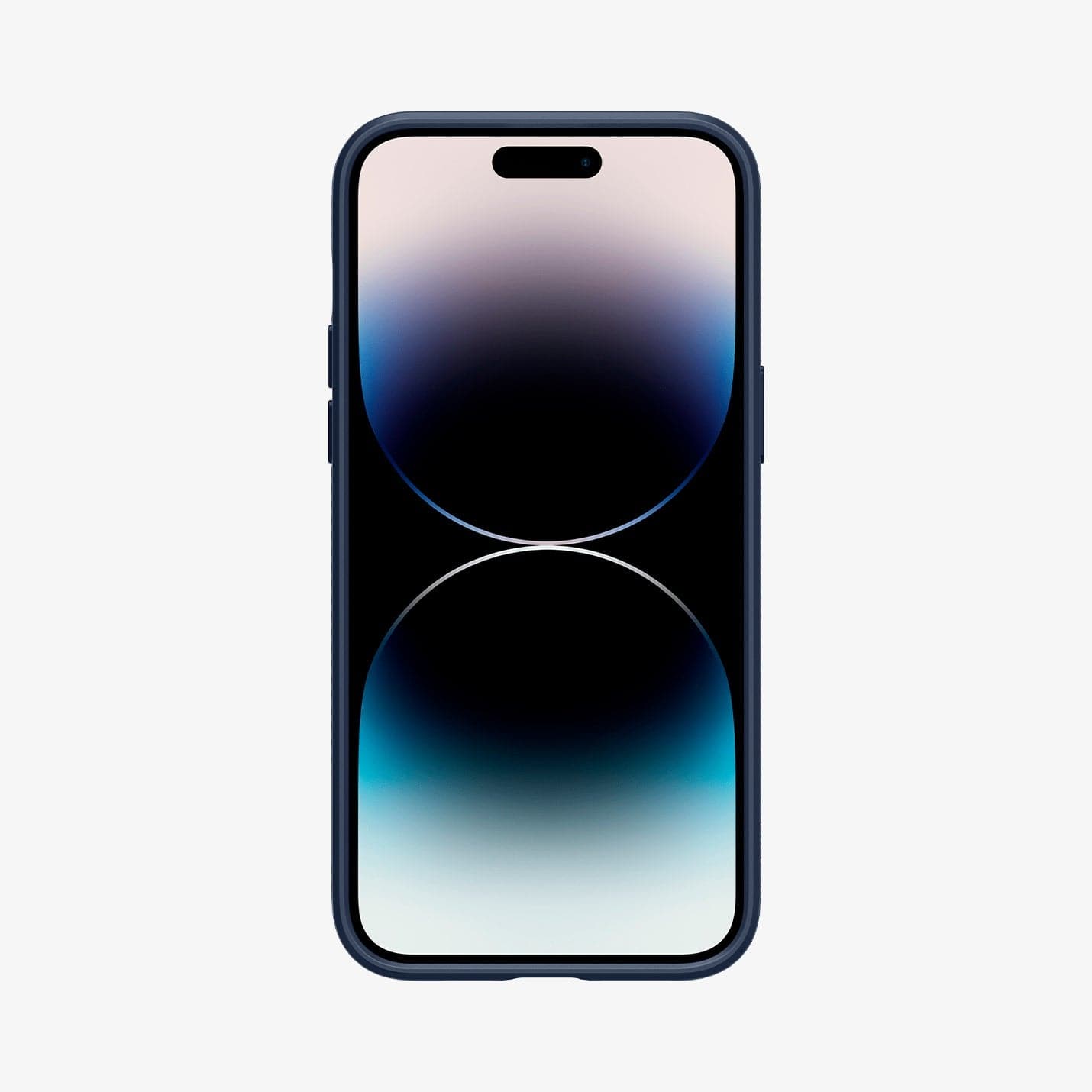ACS04958 - iPhone 14 Pro Case Liquid Air in navy blue showing the front