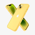 ACS06272 - iPhone 14 Case Ultra Hybrid in butter yellow showing the back, front and sides