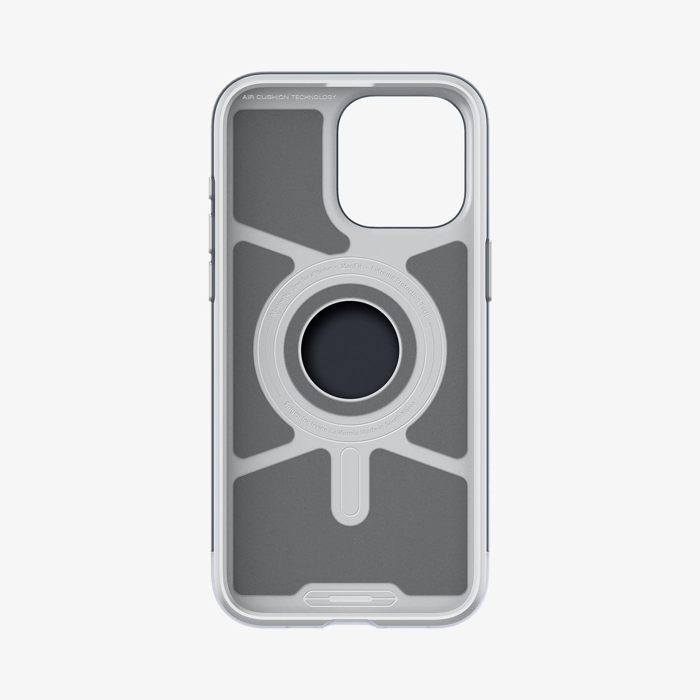 ACS06742 - iPhone 15 Pro Case Classic C1 (MagFit) in graphite showing the inside of case