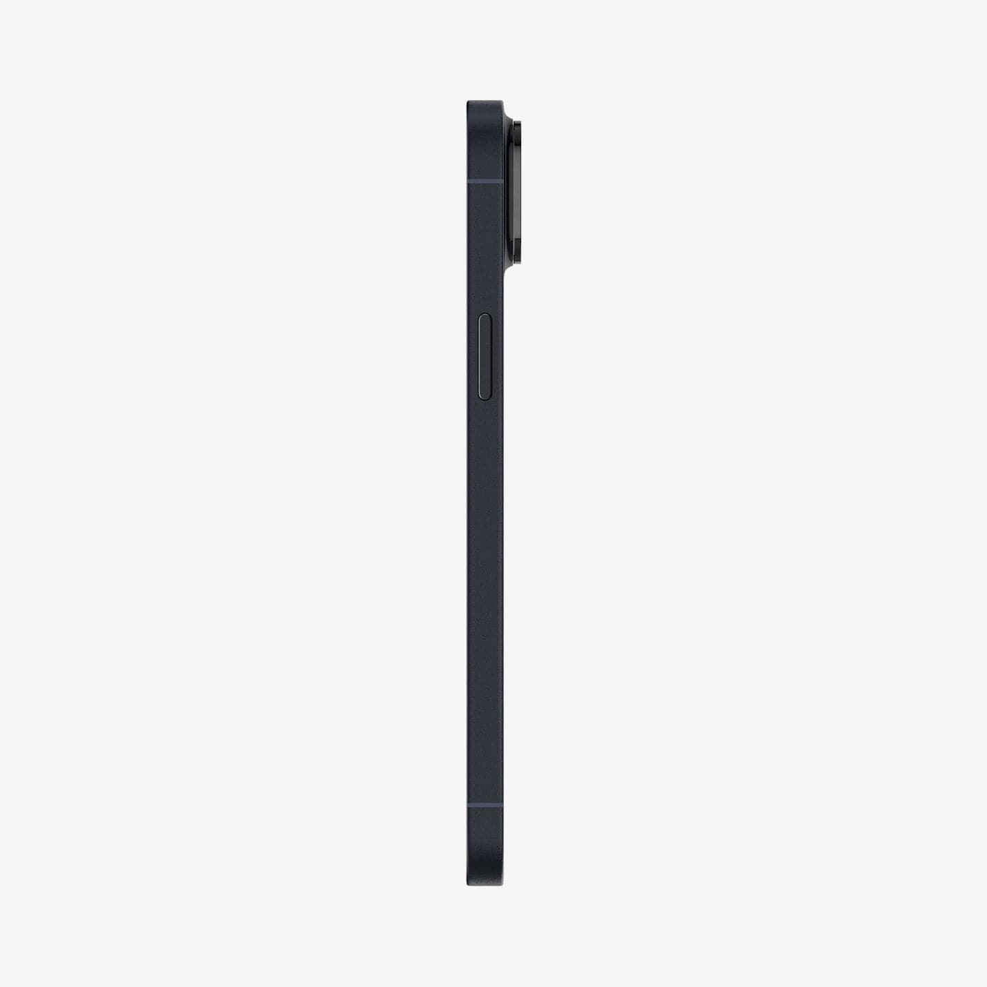 AGL05274 - iPhone 14 / 14 Plus Optik Lens Protector in black showing the side