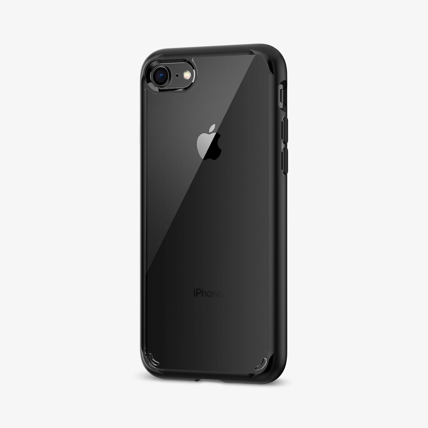 042CS20926 - iPhone SE Ultra Hybrid case in black showing the back