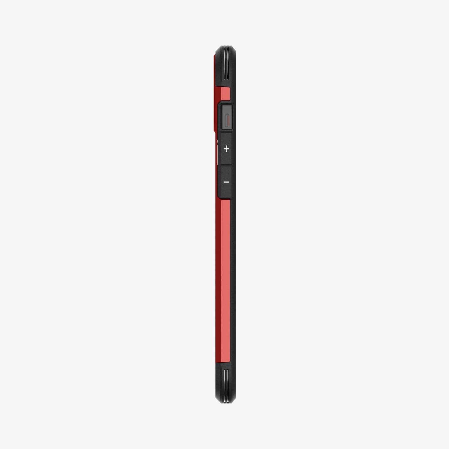 ACS06814 - iPhone 15 Case Tough Armor (MagFit) in red showing the side