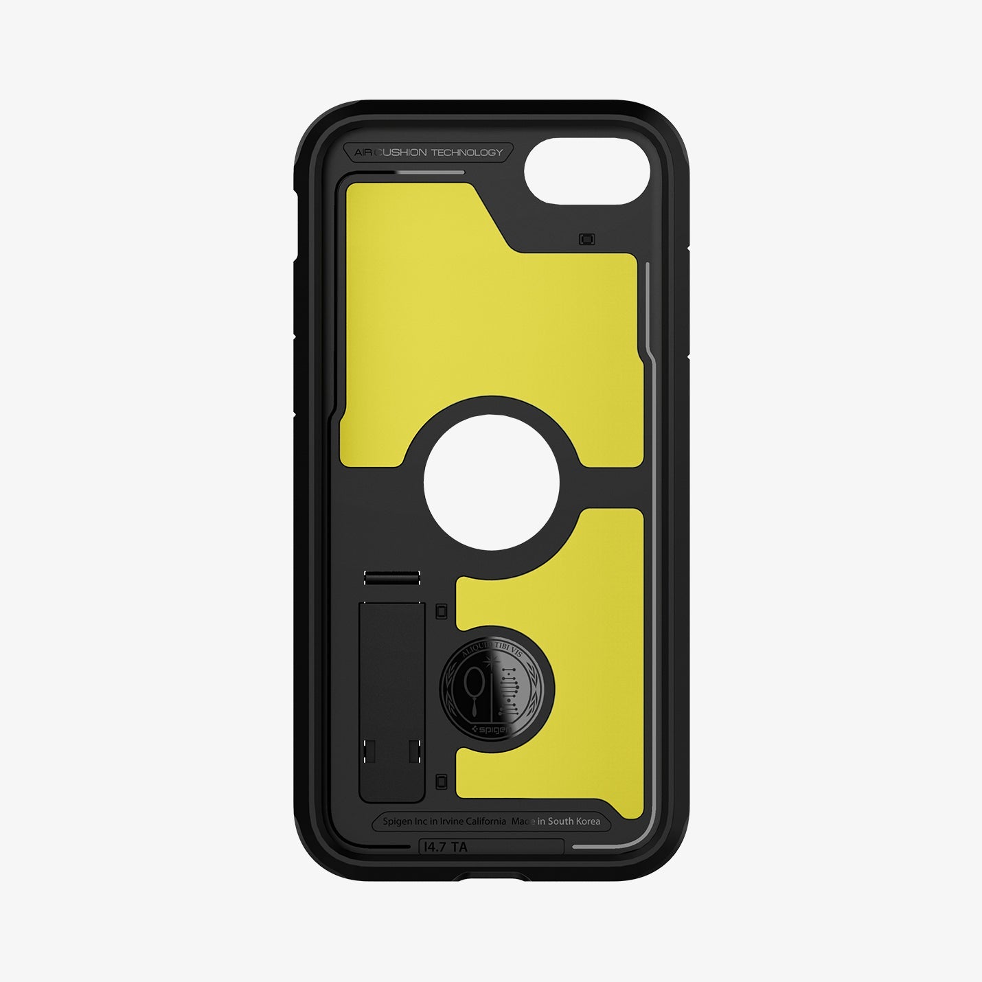 ACS00950 - iPhone SE Tough Armor case in black showing the inside