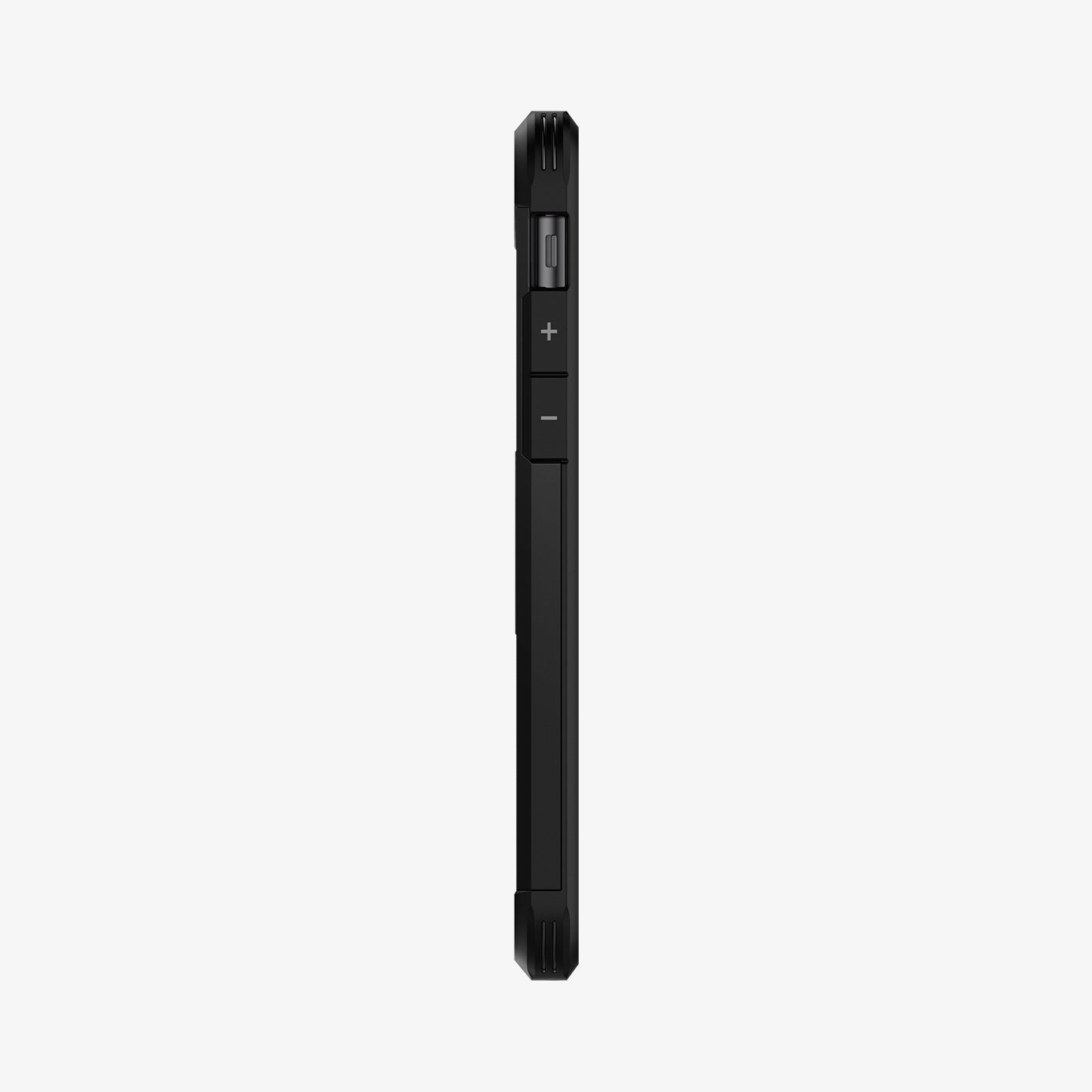 ACS00950 - iPhone SE Tough Armor case in black showing the side