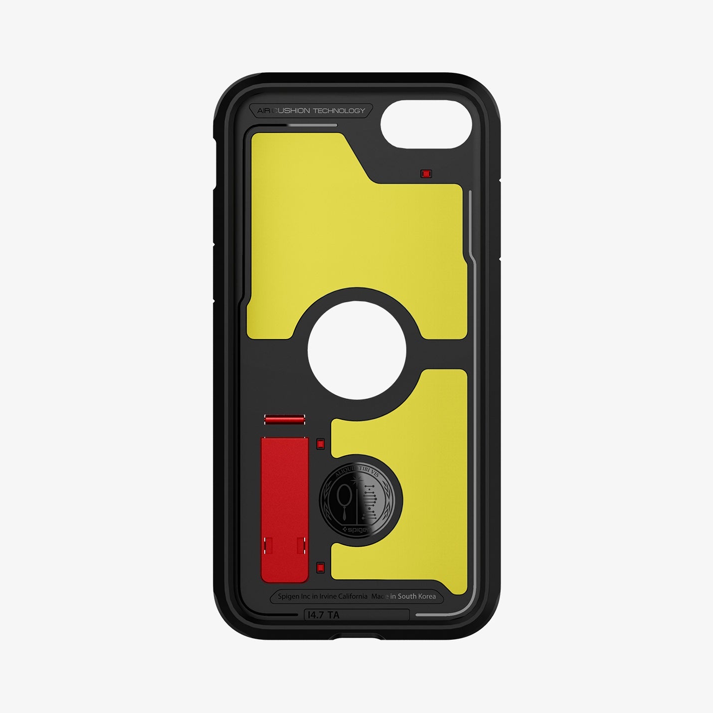 ACS01241 - iPhone SE Tough Armor case in red showing the inside