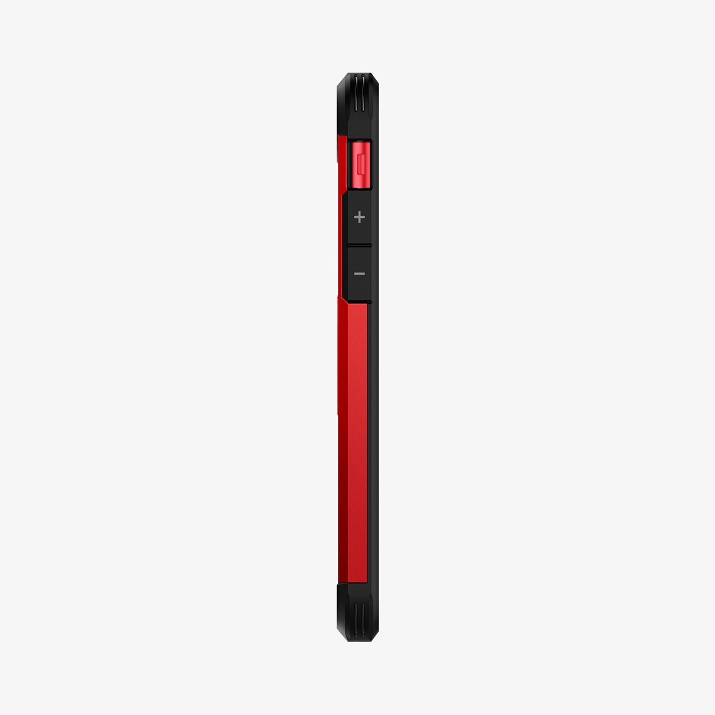 ACS01241 - iPhone SE Tough Armor case in red showing the side