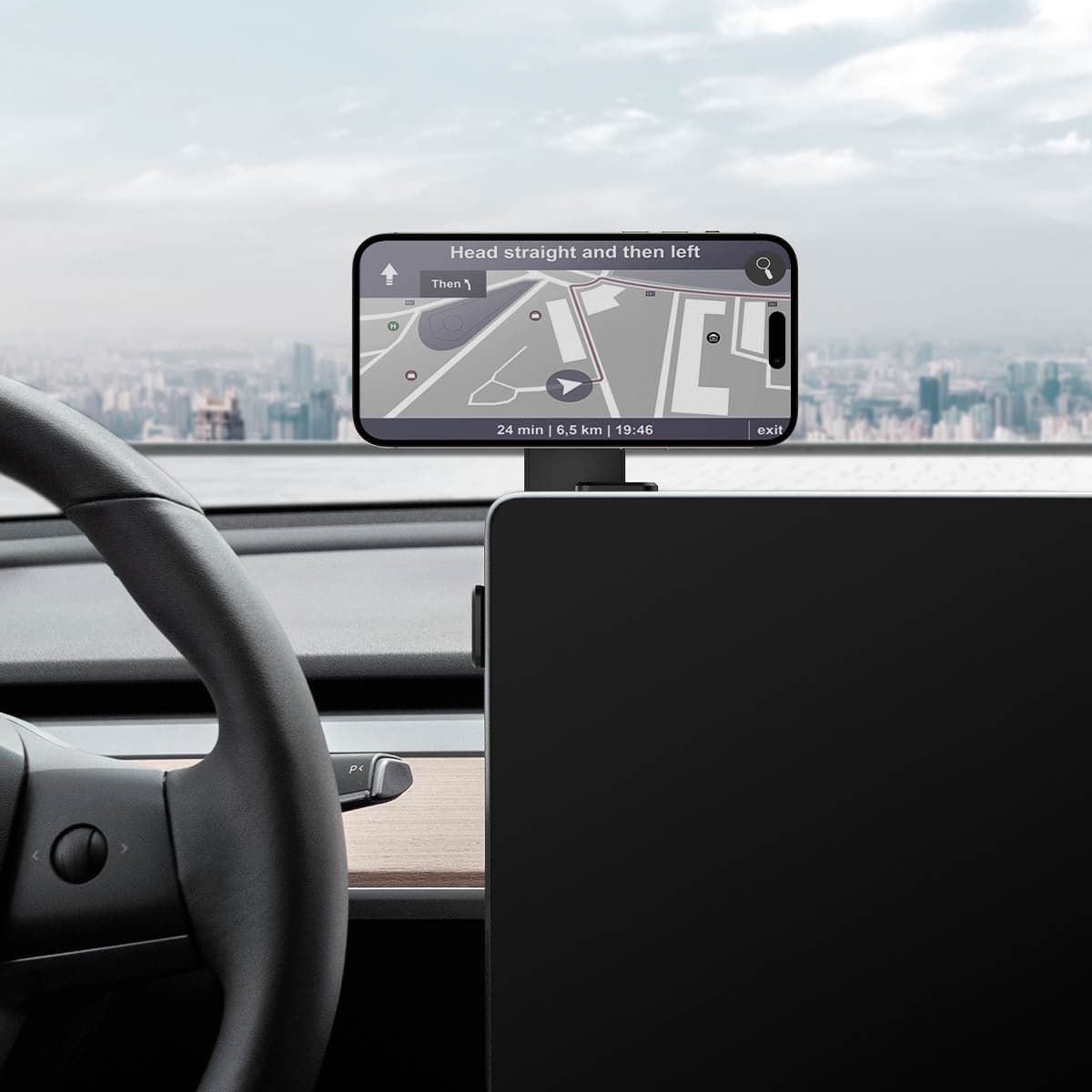 Tesla Models (2021) OneTap Screen Car Mount (MagFit) 