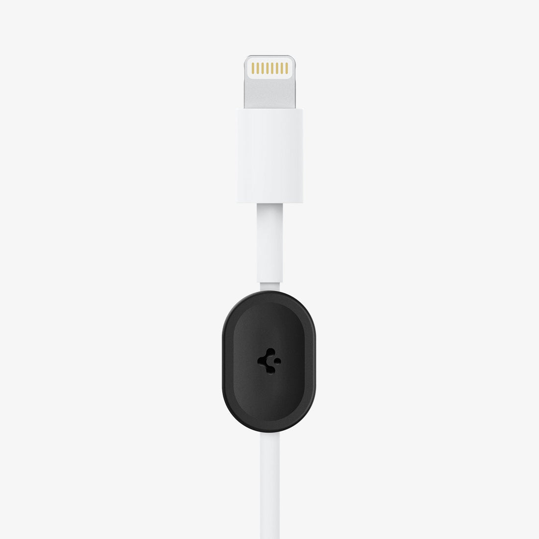 ACA04604 - LD101 Magnetic Cable Holder in black showing 5 cables organized by cable holder attached to magnetic base