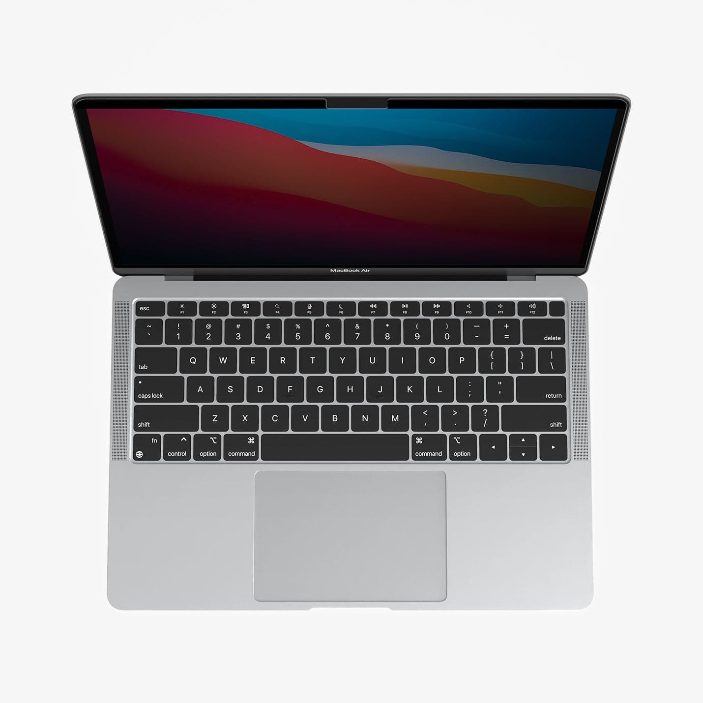 AFL06440 - MacBook Pro 13-inch Safe View in Privacy showing the front of the device with screen protector installed
