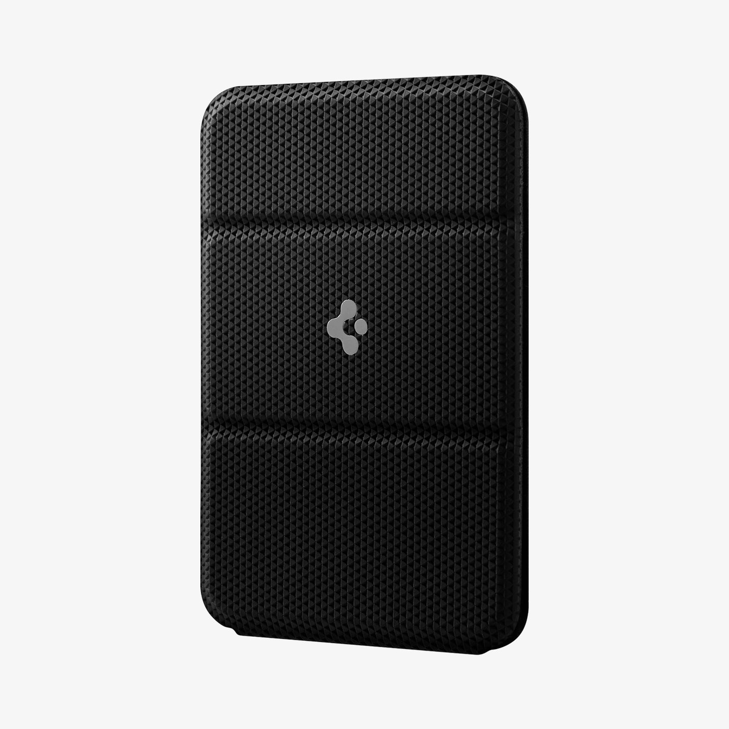 AMP02834 - Universal Card Holder Smart Fold in black showing the front and side