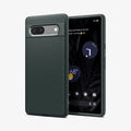 ACS06094 - Pixel 7a Case Liquid Air in abyss green showing the back and front