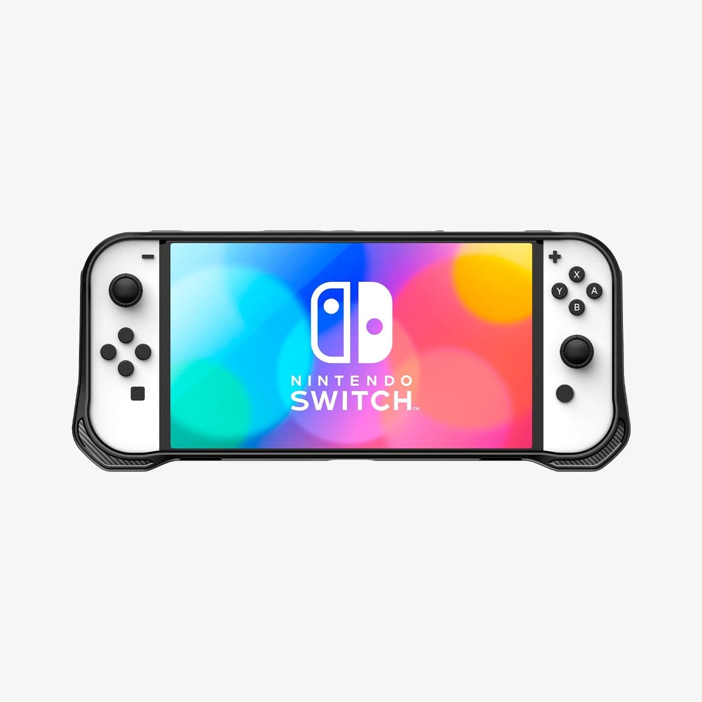 ACS04020 - Nintendo Switch OLED Case Rugged Armor in matte black showing the front