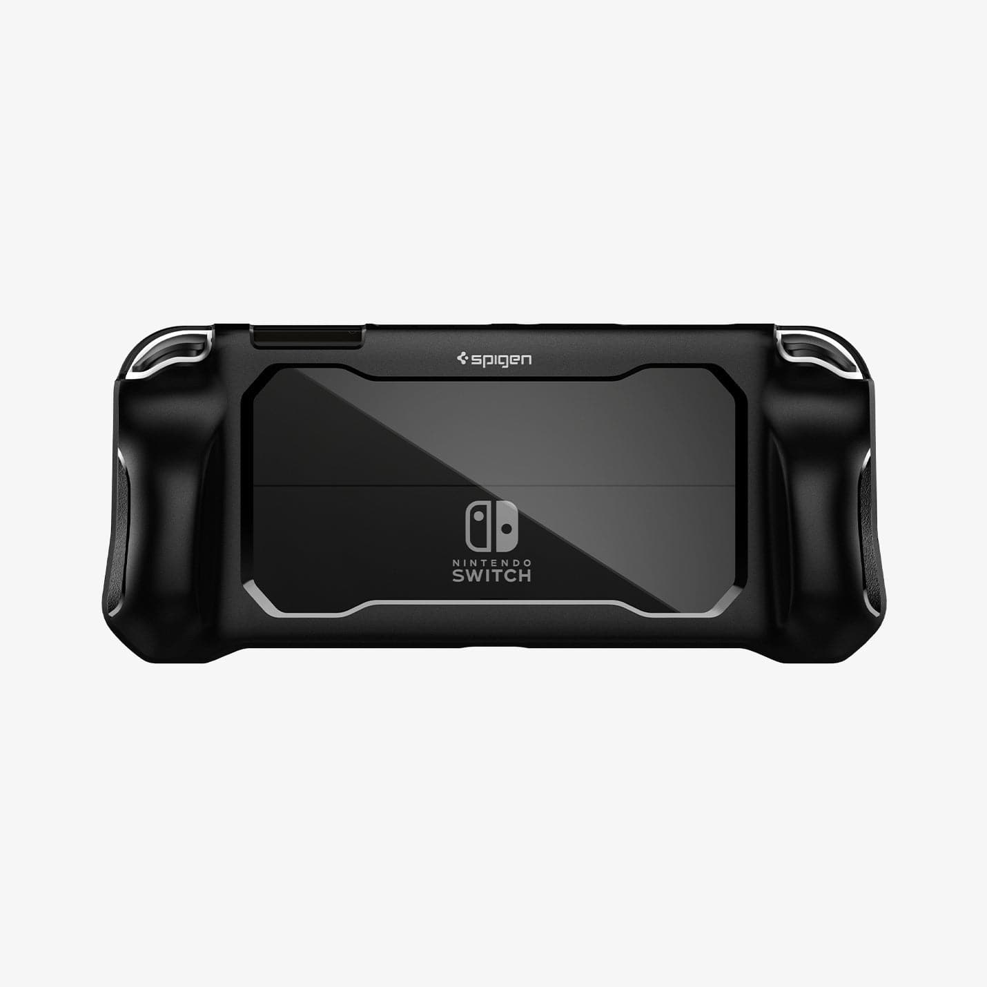 ACS04020 - Nintendo Switch OLED Case Rugged Armor in matte black showing the back