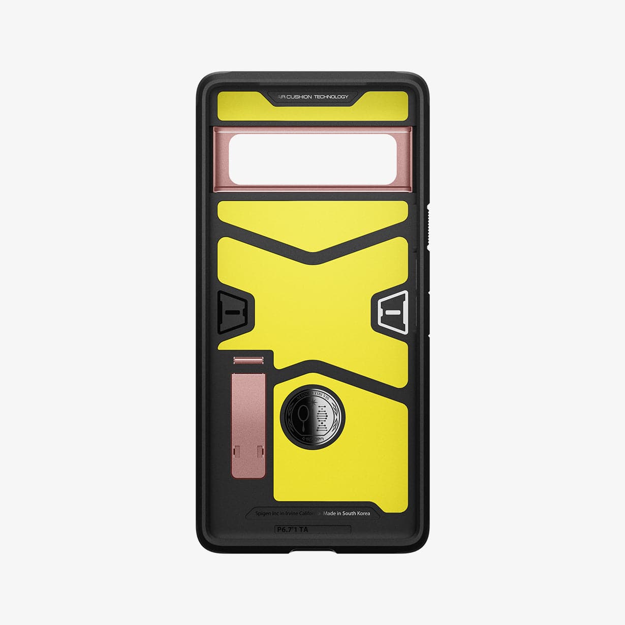 ACS03463 - Pixel 6 Pro Case Tough Armor in rose gold showing the inside of case