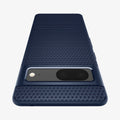 ACS04697 - Pixel 7 Case Liquid Air in navy blue showing the back zoomed in to show the fine details