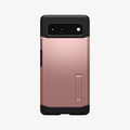 ACS03444 - Pixel 6 Case Tough Armor in rose gold showing the back
