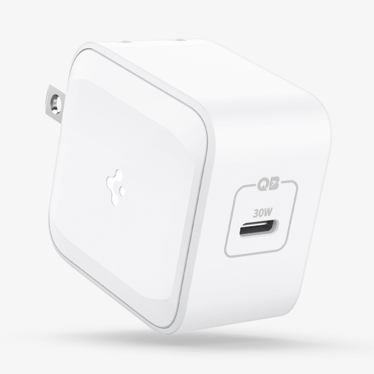 ACH02075 - ArcStation™ Pro 30W Wall Charger PE2008 in white showing the front, side and top