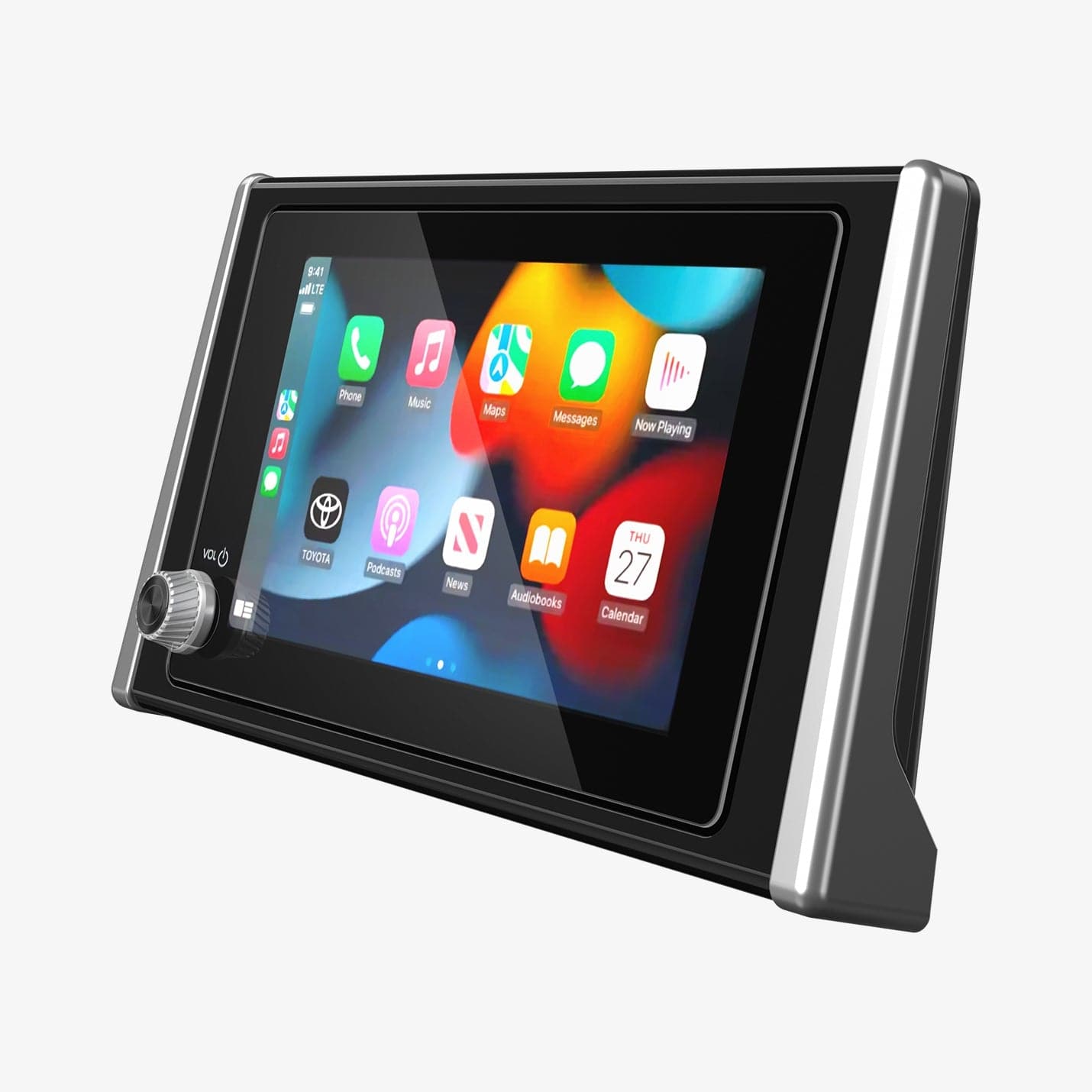 AGL07058 - Toyota RAV4 8" (2023) Screen Protector GLAS.tR SLIM showing the front and side