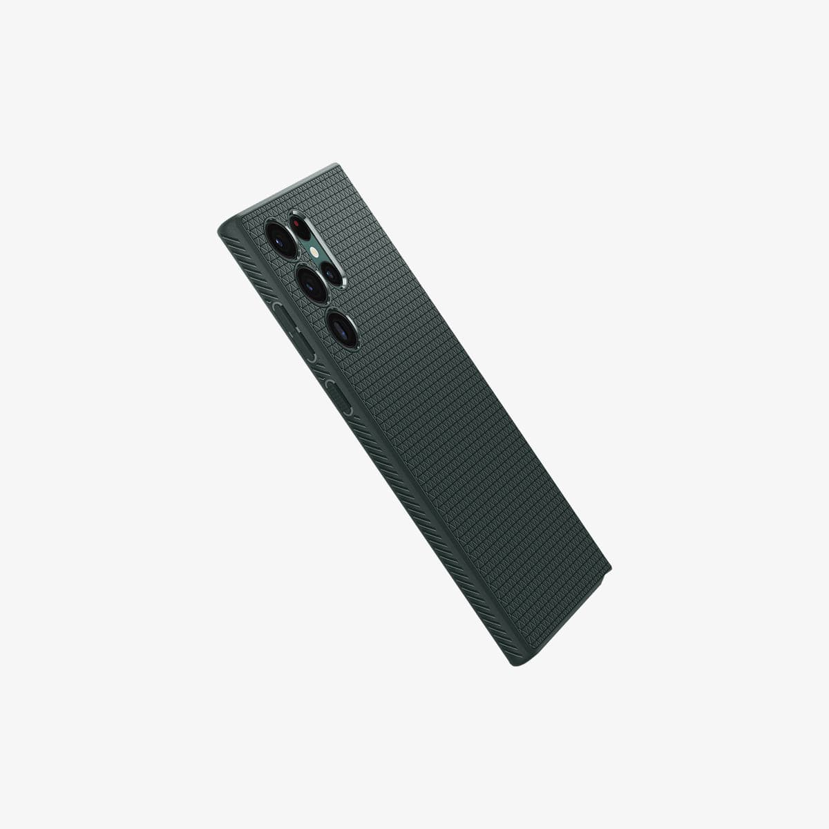 ACS04518 - Galaxy S22 Ultra 5G Case Liquid Air in abyss green showing the side and back