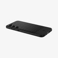 ACS05737 - Galaxy S23 Case Core Armor in matte black showing the back, side and bottom with device laying flat