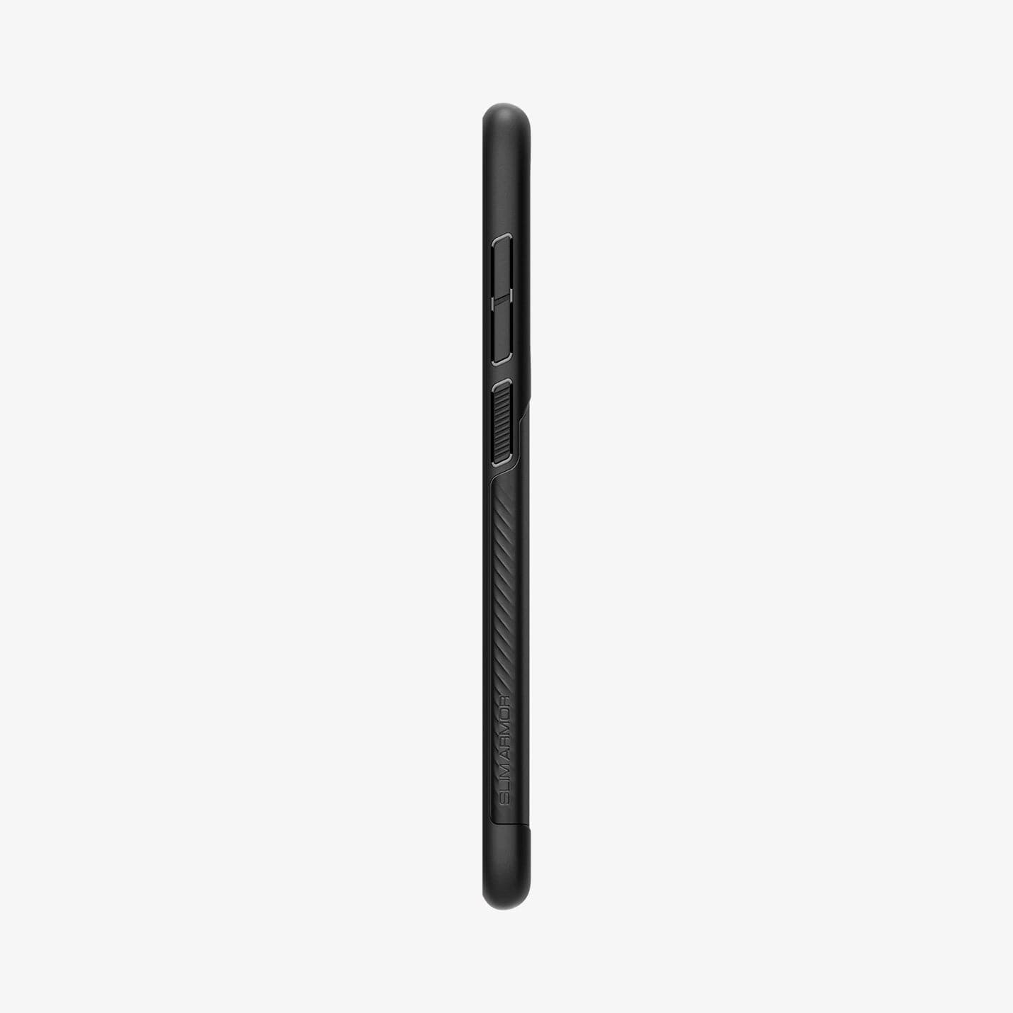 ACS05735 - Galaxy S23 Case Slim Armor in black showing the side with volume controls