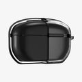 ACS07102 - Sony Earbuds Series Case Ultra Hybrid in jet black showing the front with case cut half open