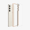 ACS06086 - Galaxy S23 Case Ultra Hybrid in sand beige showing the multiple layers of case hovering away from device