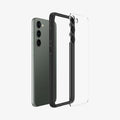 ACS05715 - Galaxy S23 Case Ultra Hybrid in black showing the multiple layers of case hovering away from device
