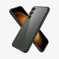 ACS05715 - Galaxy S23 Case Ultra Hybrid in black showing the back, front and sides