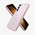 ACS06087 - Galaxy S23 Case Ultra Hybrid in rose crystal showing the back, front and sides