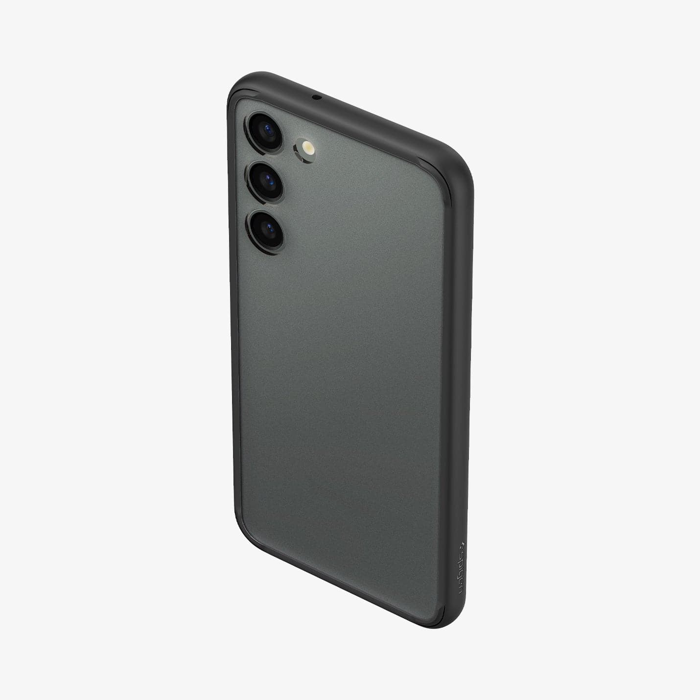 ACS05670 - Galaxy S23 Plus Case Ultra Hybrid in frost black showing the back, top and partial side