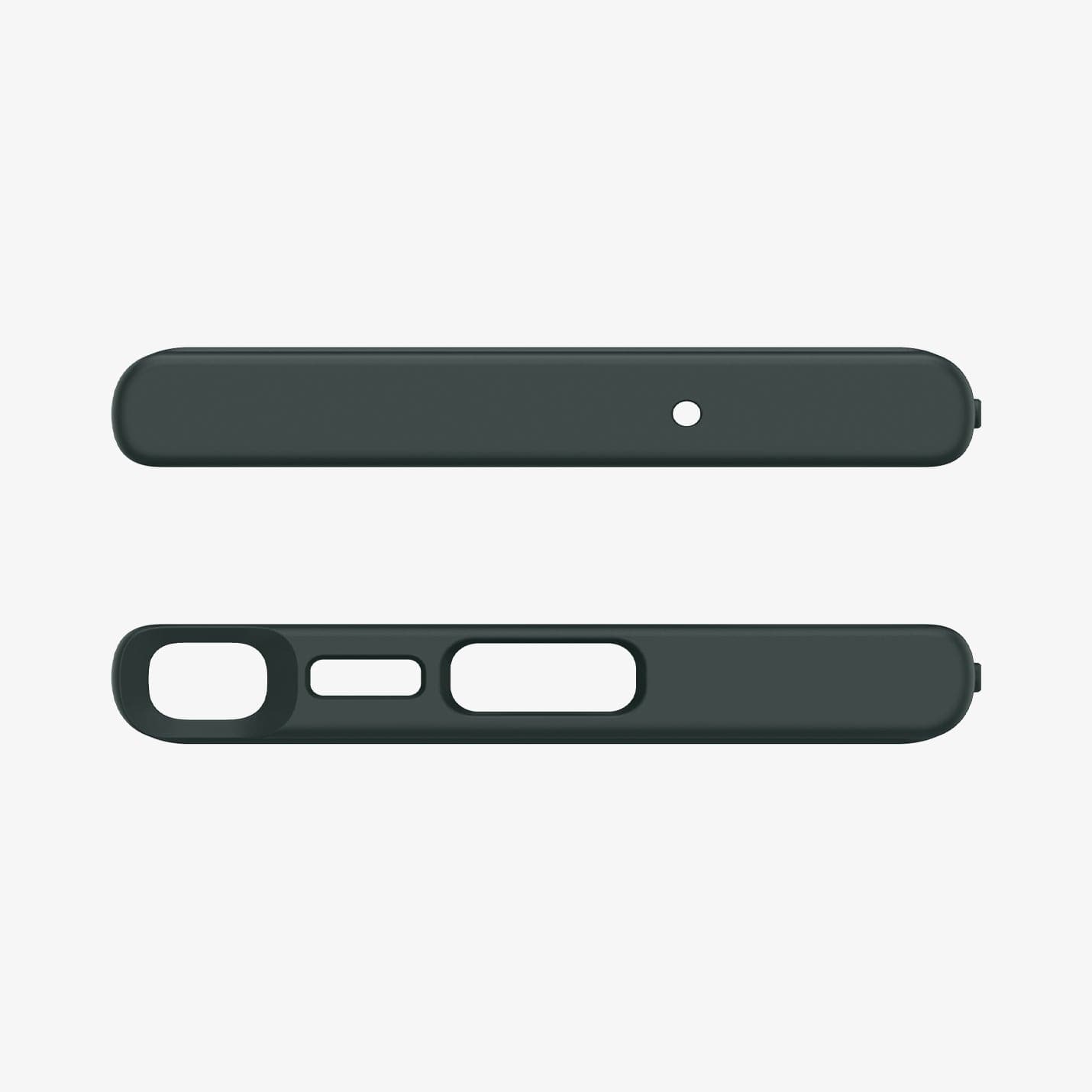 ACS06080 - Galaxy S23 Ultra Case Ultra Hybrid in frost green showing the top and bottom with precise cutouts