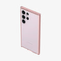 ACS06079 - Galaxy S23 Ultra Case Ultra Hybrid in rose crystal showing the back, top and partial side