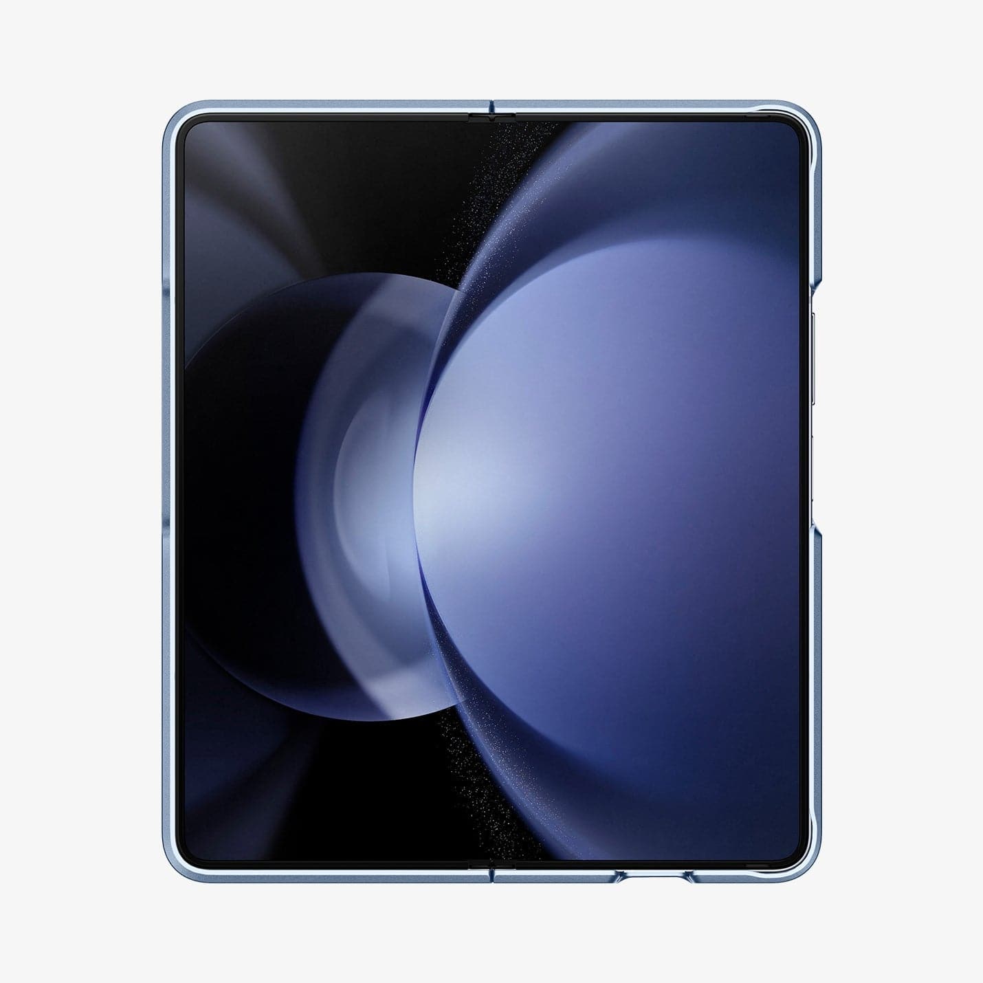 ACS06869 - Galaxy Z Fold 5 Case Slim Armor Pro in sierra blue showing the front with device fully open