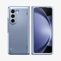 ACS06869 - Galaxy Z Fold 5 Case Slim Armor Pro in sierra blue showing the back and front with space in between