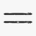 ACS06856 - Galaxy Tab S9 FE+ Case Rugged Armor Pro in black showing the top and bottom