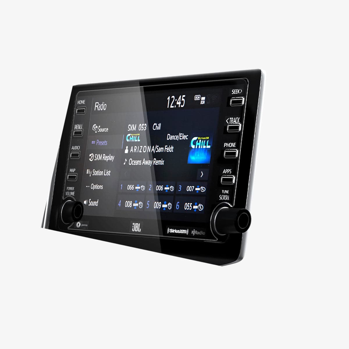 AGL04194 - Toyota Rav 4 Screen Protector GLAS.tR SLIM showing the front and partial side