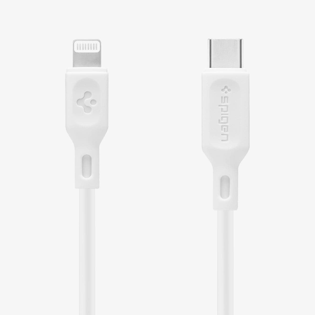 000CA25416 - DuraSync USB-C to Lightning Cable showing the USB-C output and lightning output