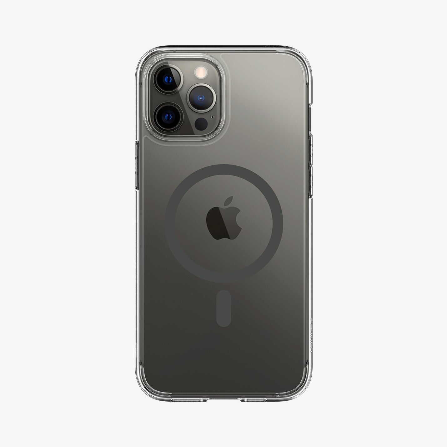 ACS02623 - iPhone 12 Pro Max Case Ultra Hybrid Mag (MagFit) in graphite showing the back