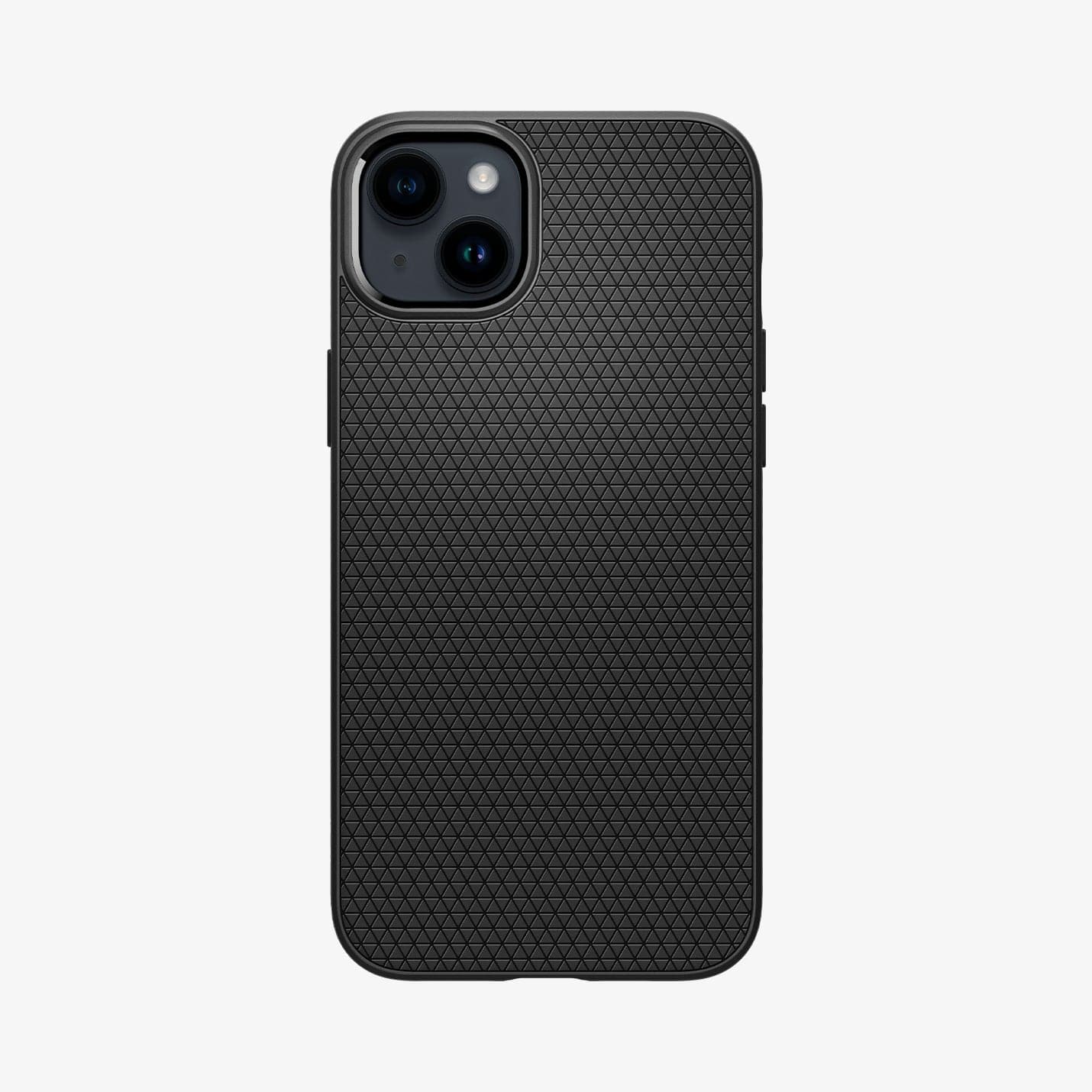 ACS04891 - iPhone 14 Plus Case Liquid Air in matte black showing the back